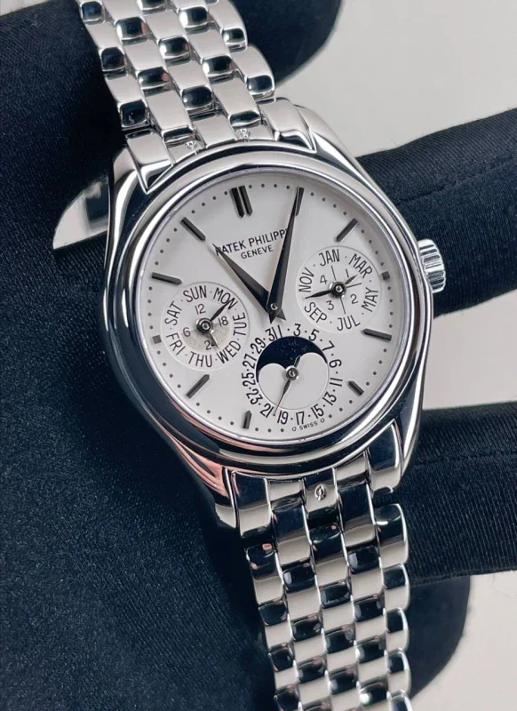 Patek Philippe Perpetual Calendar 18K White Gold Men’s Watch - Image 3