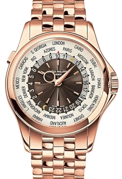 Patek Philippe World Time 18K Rose Gold Men’s Watch
