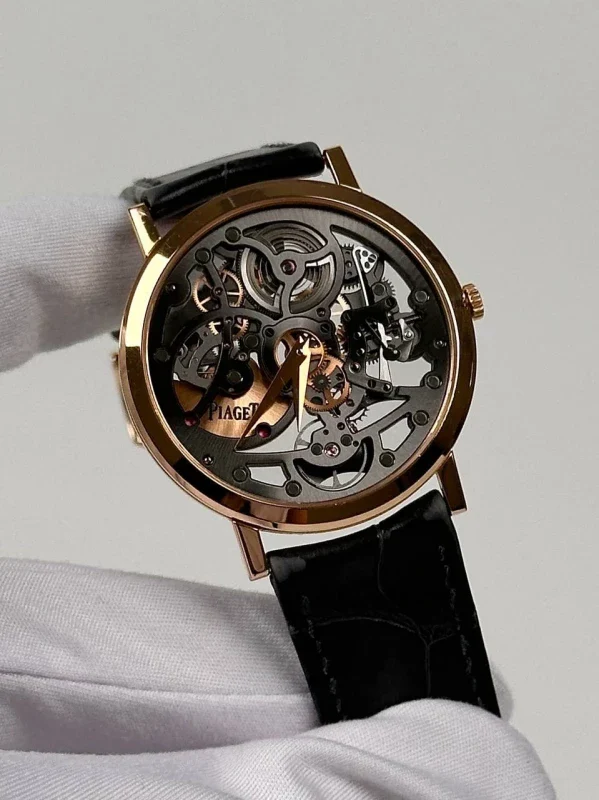 Piaget Altiplano Skeleton 18K Rose Gold Men's Watch - Image 5