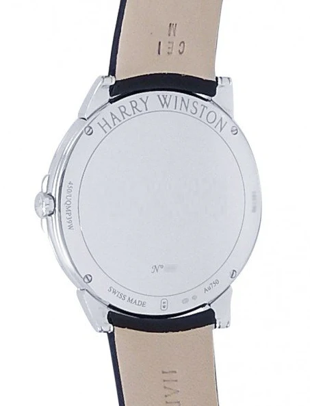 Harry Winston Midnight Moon Phase 18K White Gold & Diamonds Ladies Watch - Image 5