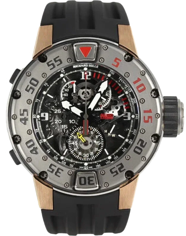 Richard Mille RM025 Diver Tourbillon 18K Rose Gold & Titanium Men's Watch