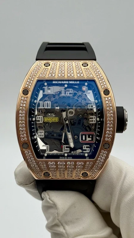 Richard Mille RM 029 18K Rose Gold & Diamonds Men's Watch - Image 2
