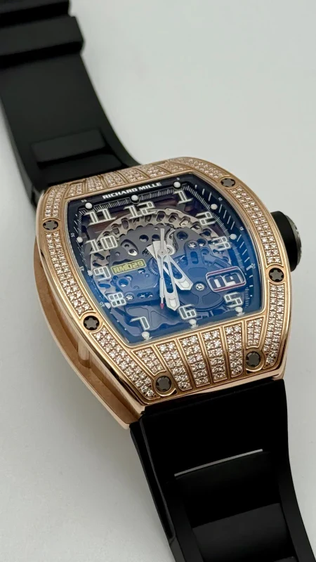 Richard Mille RM 029 18K Rose Gold & Diamonds Men's Watch - Image 3