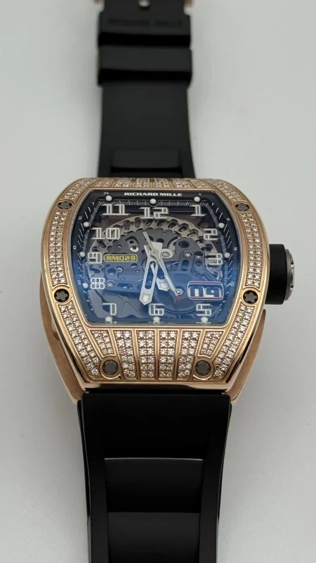 Richard Mille RM 029 18K Rose Gold & Diamonds Men's Watch - Image 4