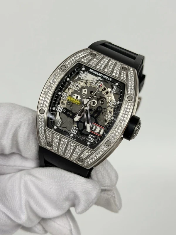 Richard Mille RM 029 WG 18K White Gold & Diamonds Men's Watch - Image 3