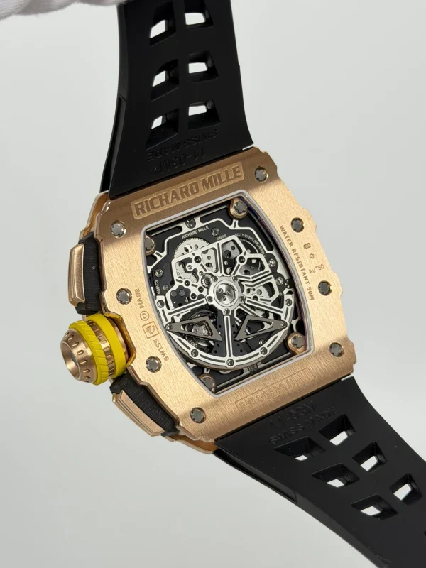 Richard Mille RM011 Flyback Chronograph 18K Rose Gold/Titanium Men's Watch - Image 5