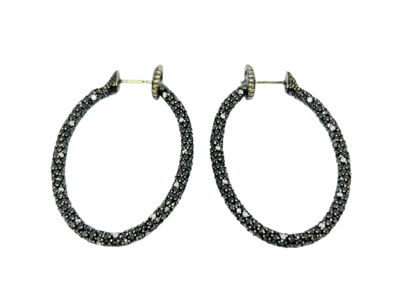 Roberto DeMeglio Black Diamond Earrings - Image 2