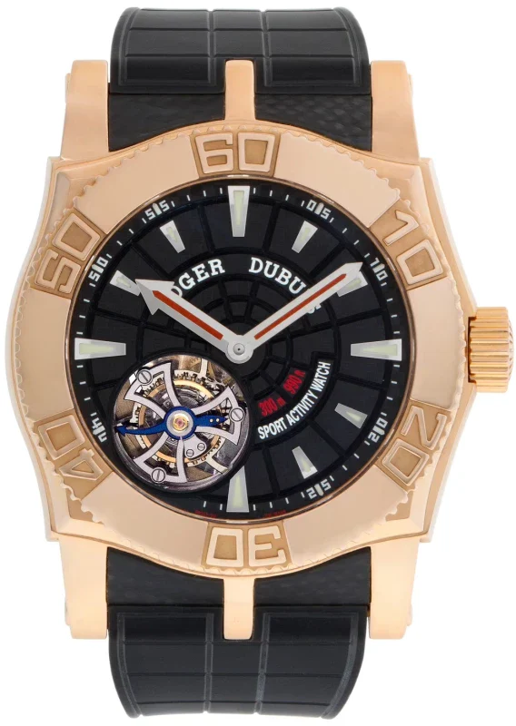 Roger Dubuis Easy Diver Tourbillon 18K Rose Gold Men's Watch