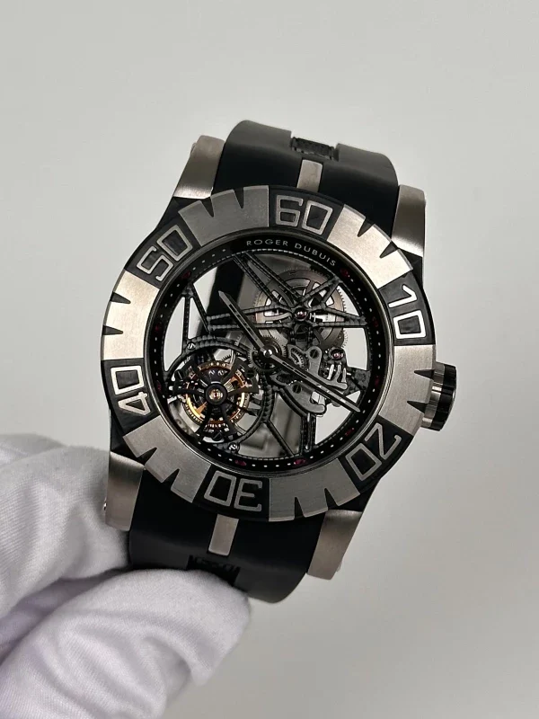 Roger Dubuis Easy Diver Skeleton Flying Tourbillon Titanium Men's Watch - Image 4