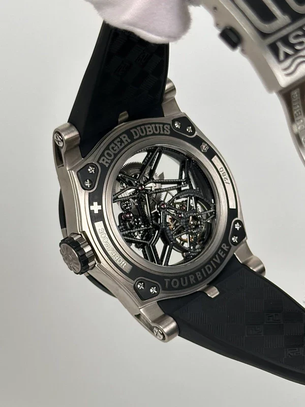 Roger Dubuis Easy Diver Skeleton Flying Tourbillon Titanium Men's Watch - Image 8