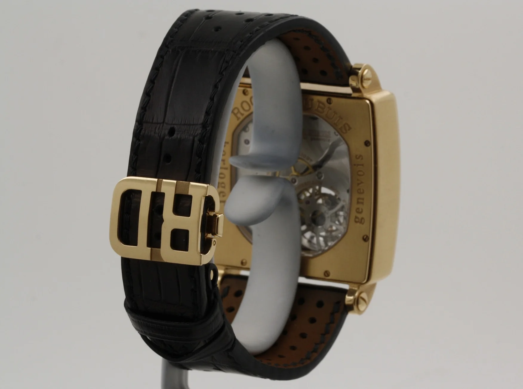 Roger Dubuis Golden Square Tourbillon 18K Rose Gold Mens Watch - Image 4