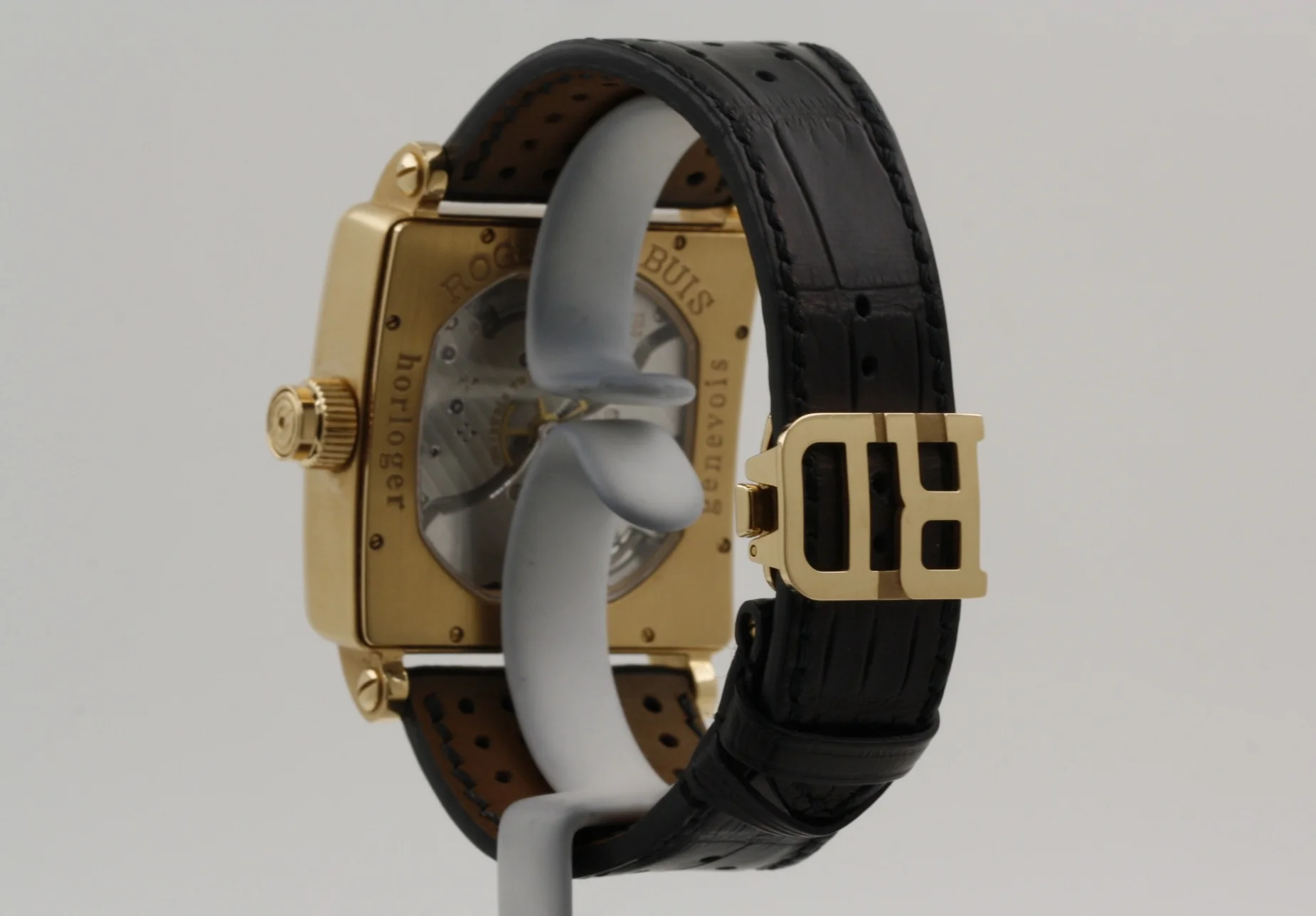 Roger Dubuis Golden Square Tourbillon 18K Rose Gold Mens Watch - Image 5