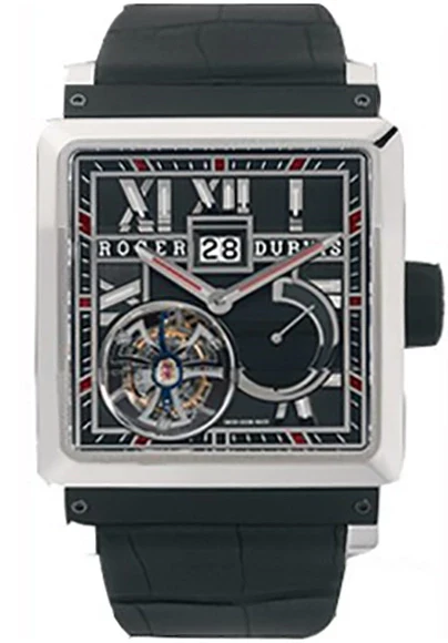 Roger Dubuis KingsQuare Flying Tourbillon Large Date 18K White Gold Men's Watch