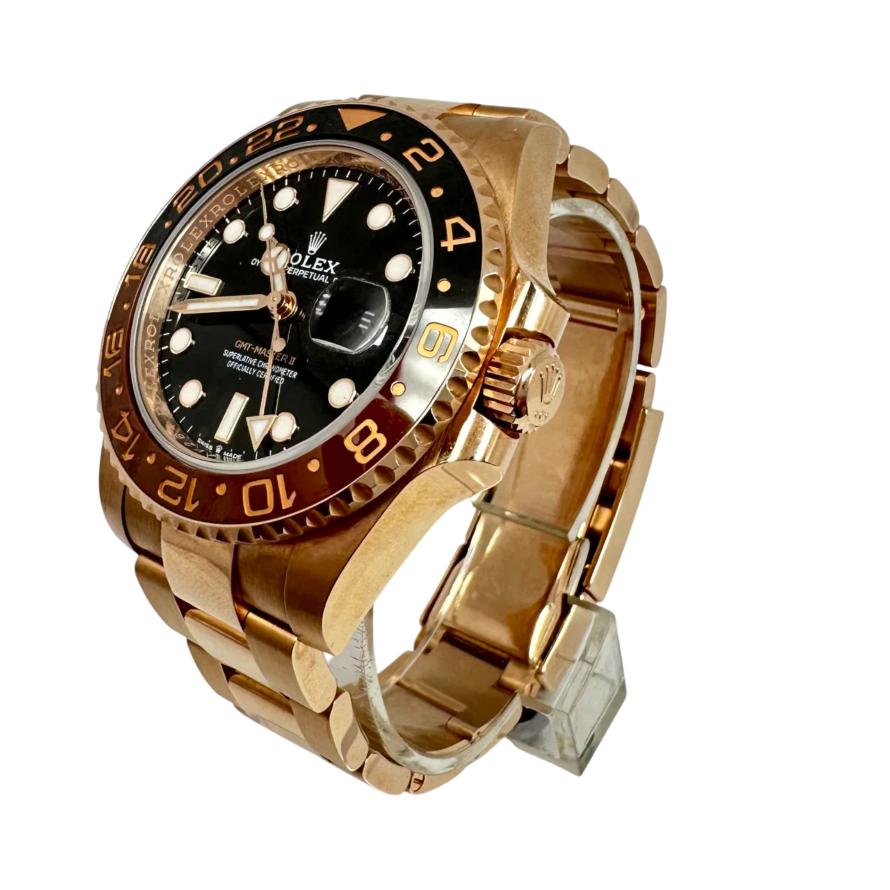 Rolex GMT 18K Rose Gold & Ceramic Men's Watch - Image 4