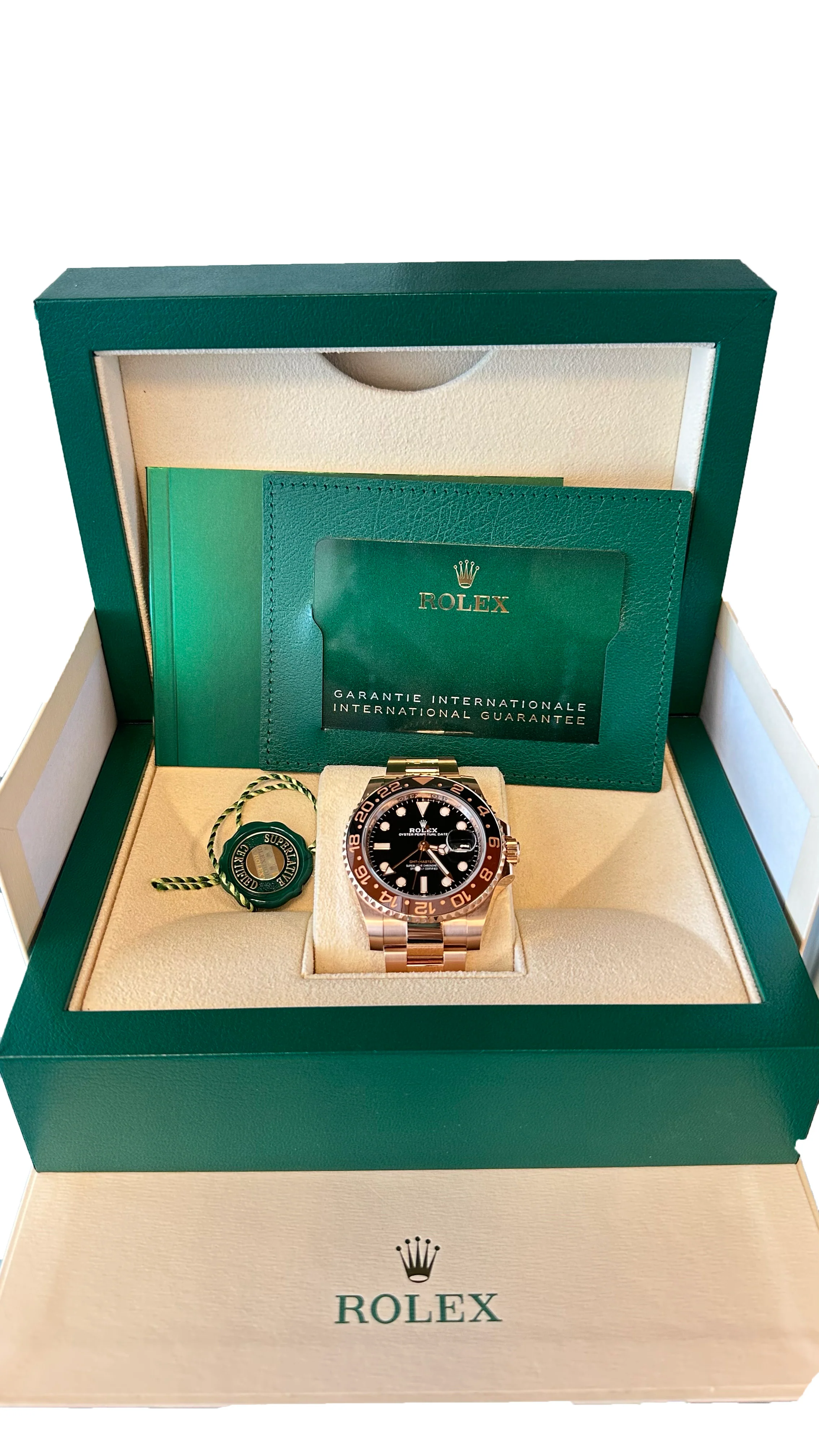 Rolex GMT 18K Rose Gold & Ceramic Men's Watch - Image 6