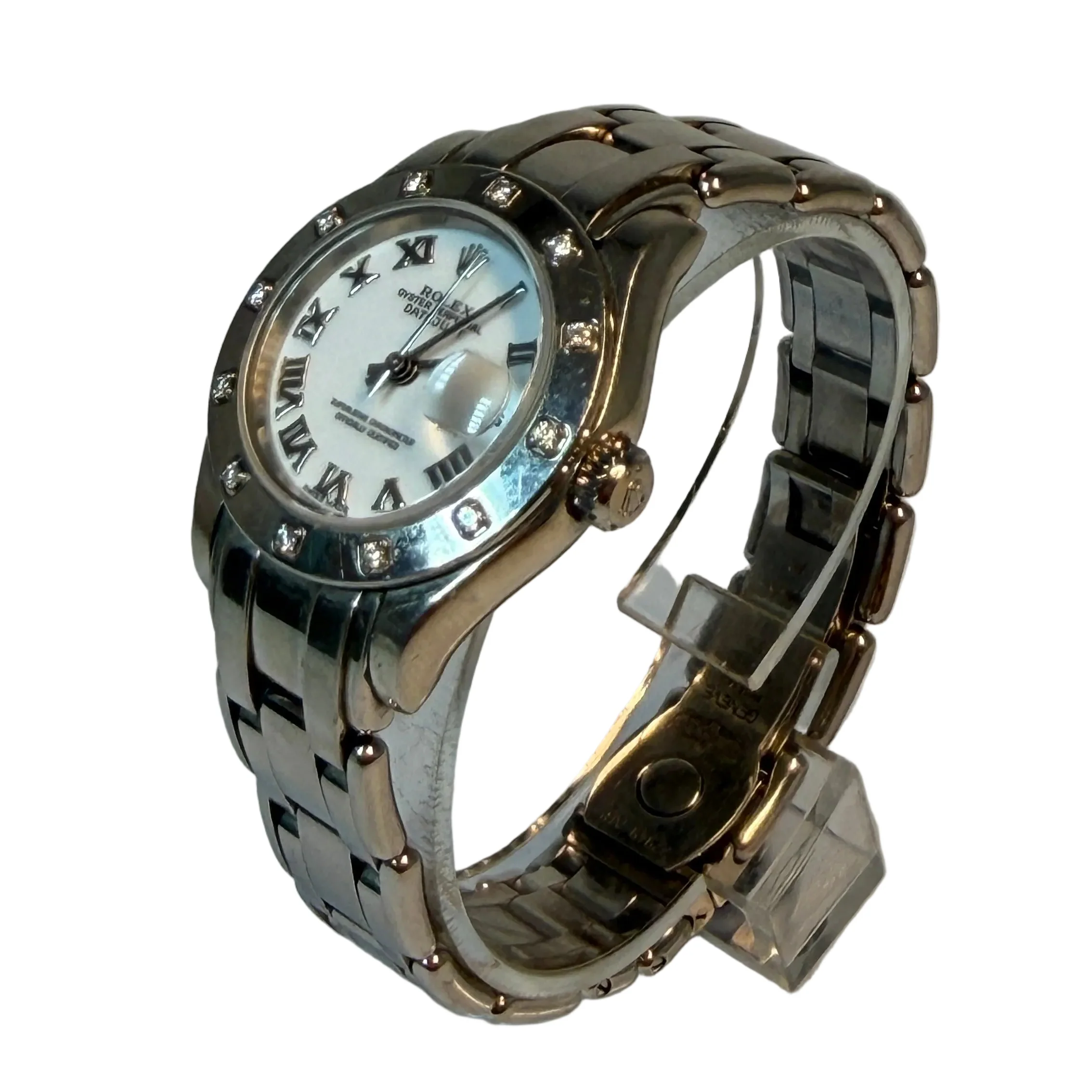 Rolex Datejust Pearlmaster 18K White Gold & Diamonds Lady's Watch - Image 3