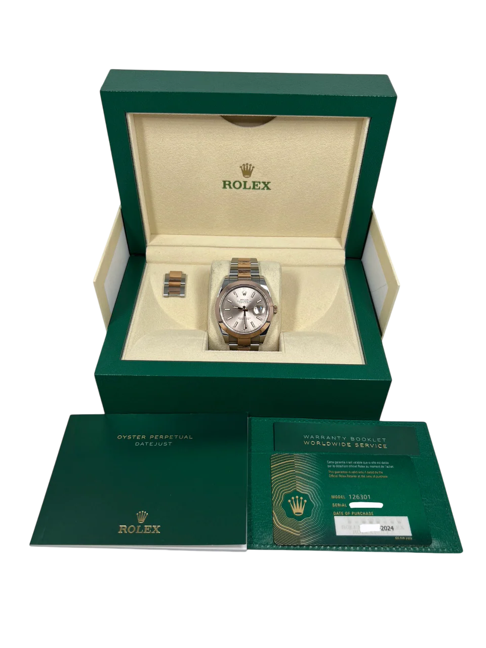 Rolex Datejust Stainless steel & 18K Rose Gold Men's Watch - Image 5