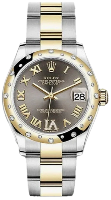 Rolex Datejust Stainless Steel & 18K Yellow Gold & Diamonds Lady's Watch