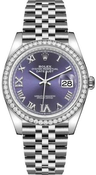 Rolex Datejust Stainless Steel & Diamonds Lady's Watch