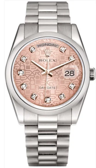 Rolex Day-Date 18K White Gold Lady's Watch