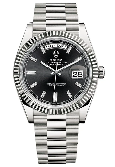 Rolex Day-Date 18K White Gold Men's Watch
