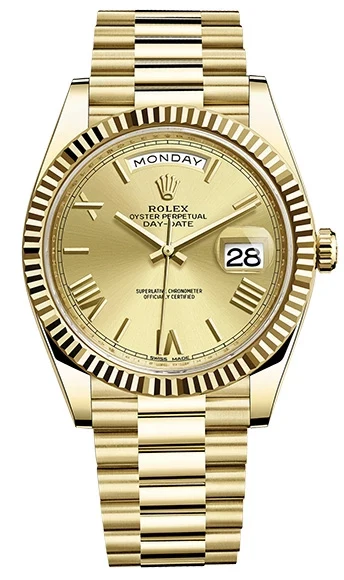 Rolex Day-Date 18K Yellow Gold Men's Watch