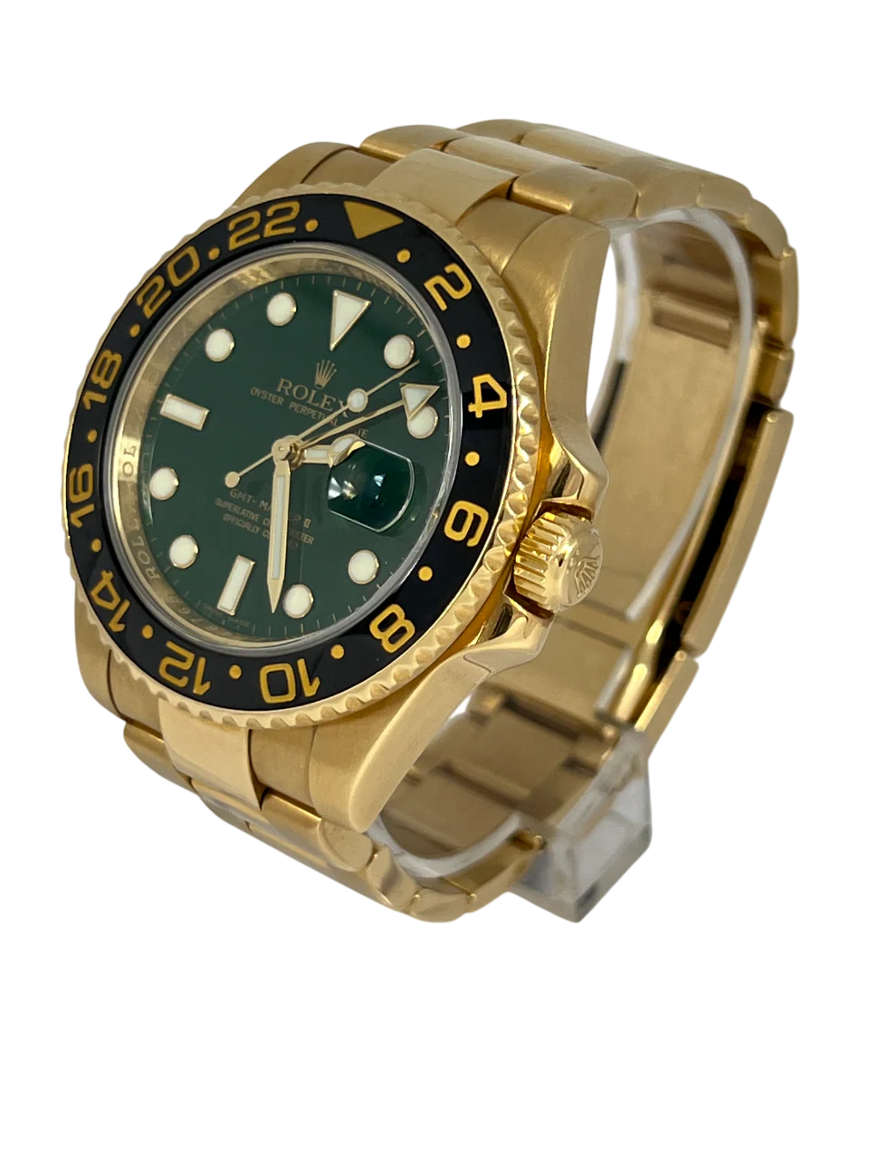 Rolex GMT-Master II Green dial 18K Yellow Gold & Ceramic Men's Watch - Image 3