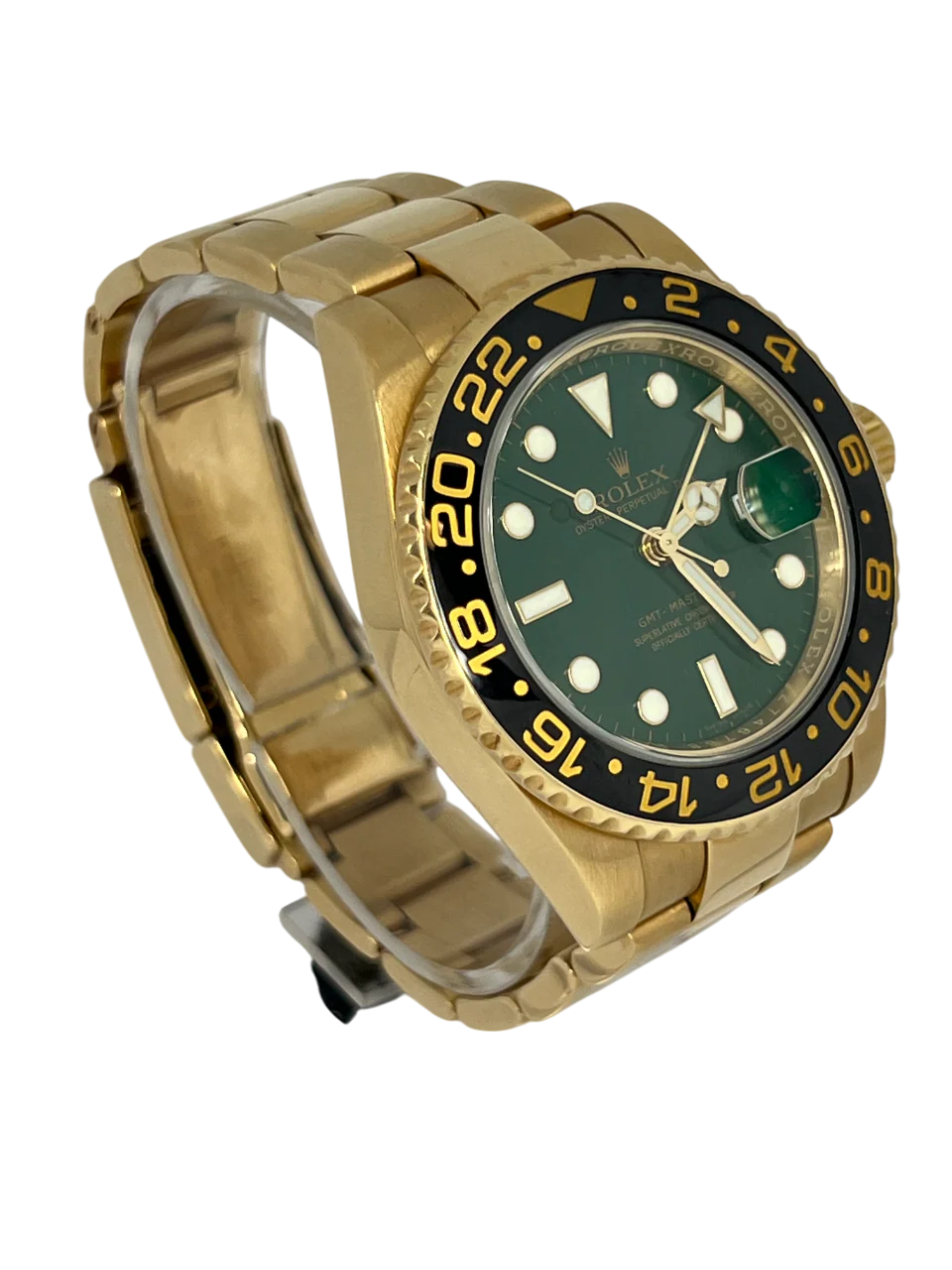 Rolex GMT-Master II Green dial 18K Yellow Gold & Ceramic Men's Watch - Image 4