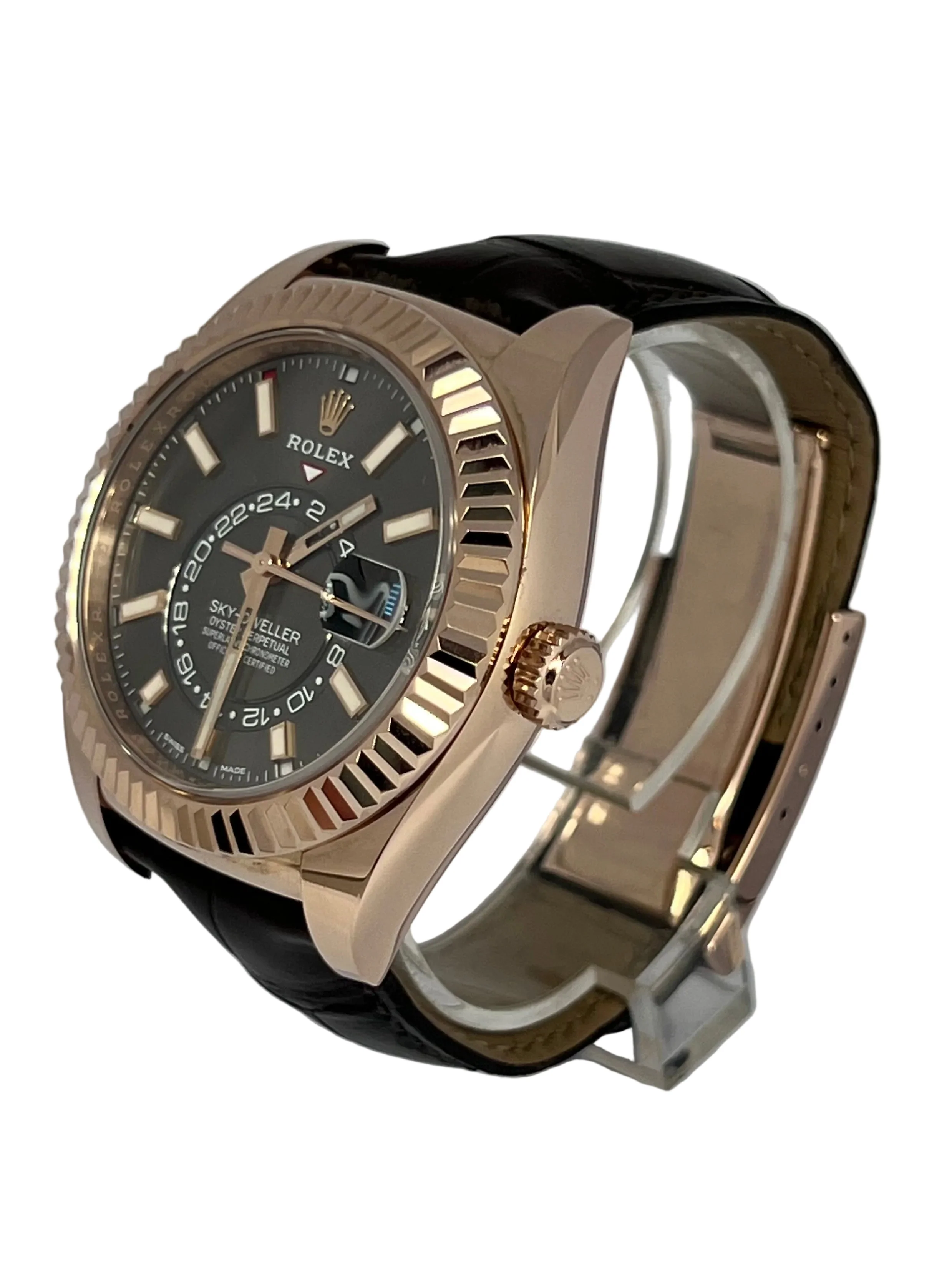 Rolex Sky-Dweller 18K Everose Gold Men’s Watch - Image 3