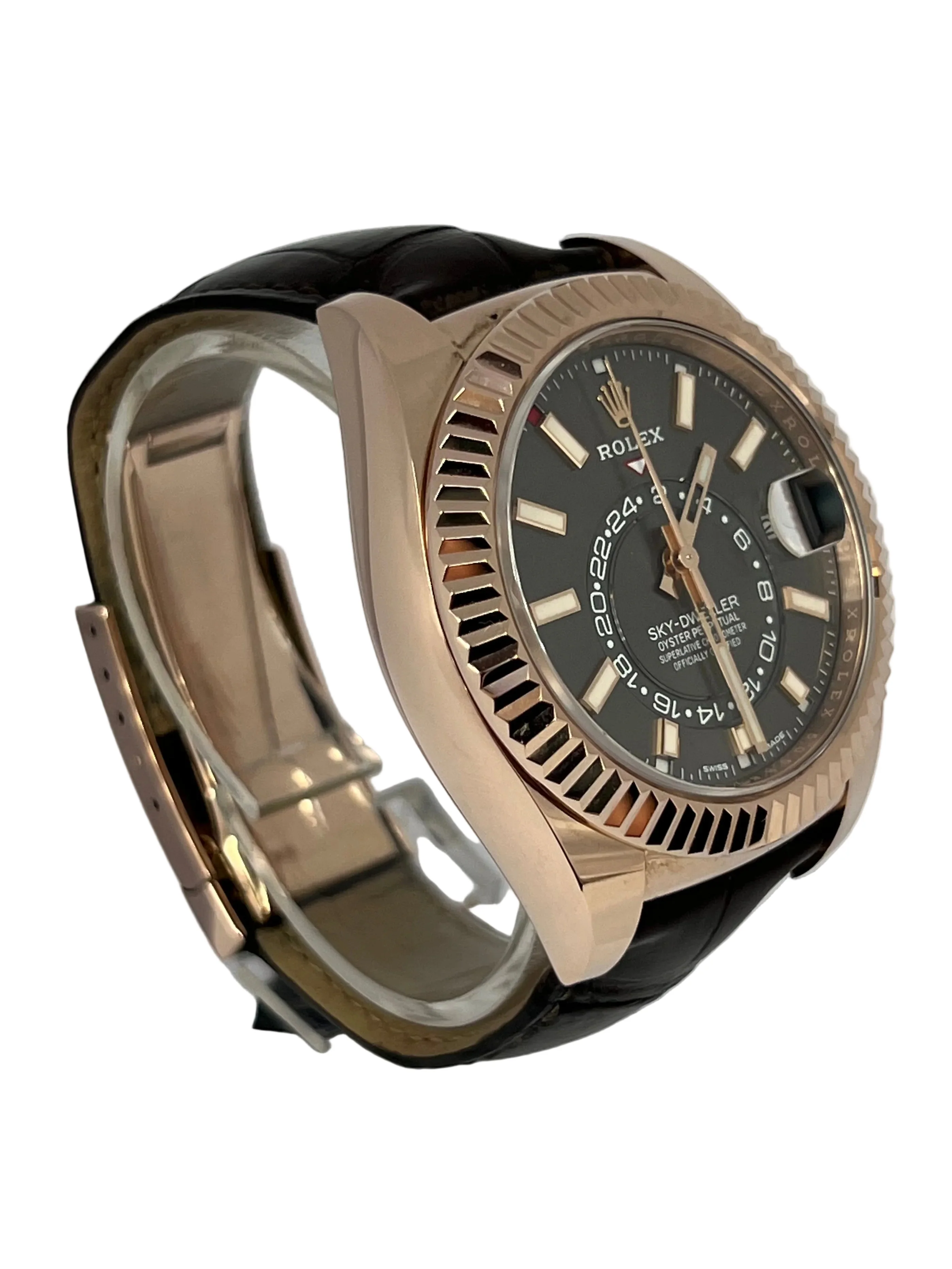 Rolex Sky-Dweller 18K Everose Gold Men’s Watch - Image 4