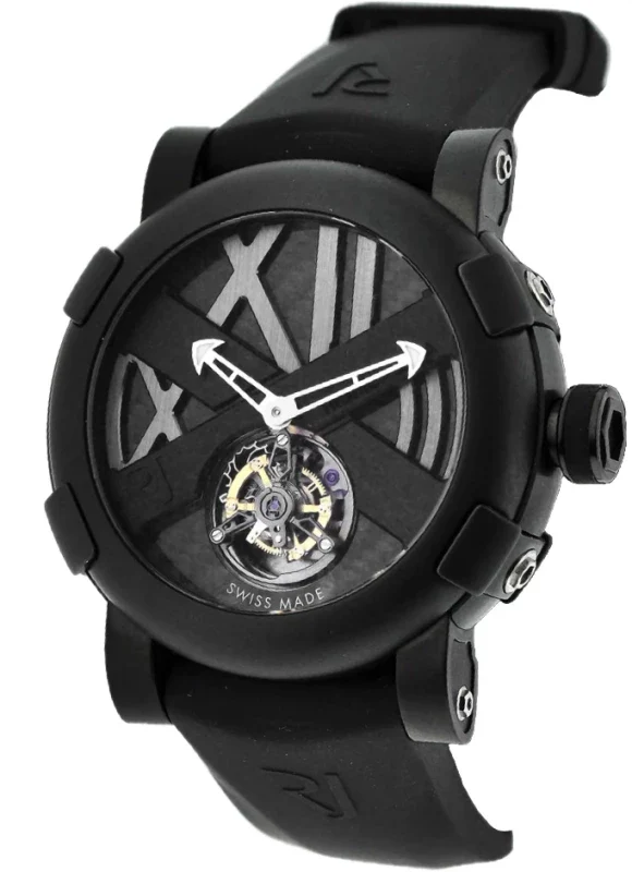 Romain Jerome Titanic-DNA Tourbillon PVD Stainless Steel Men's Watch