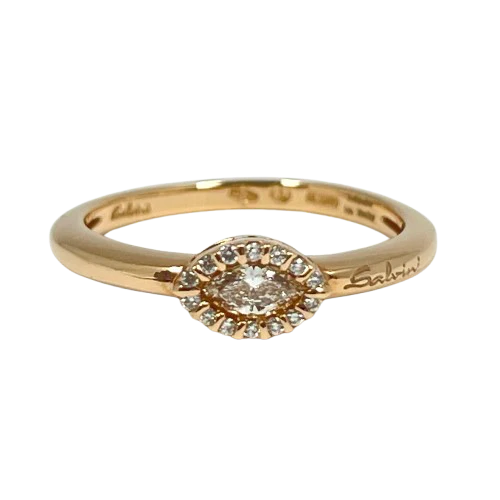 Salvini 18k Rose Gold Diamonds Ladies Ring - Image 3