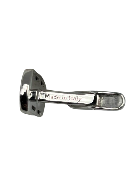 Salvini Prometeo 18k White Gold Diamonds Onyx Men's Cufflinks - Image 3