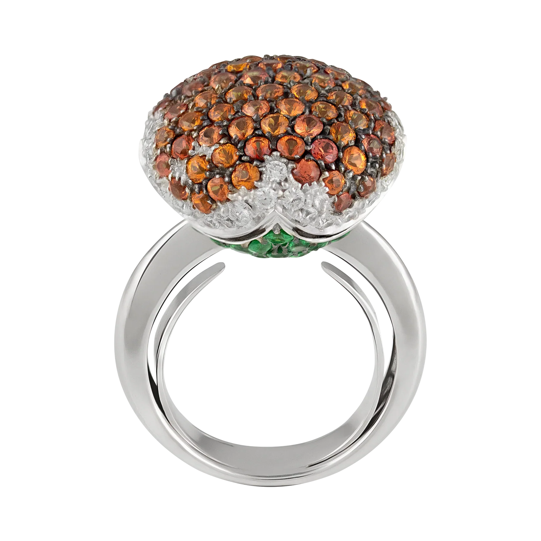 Stefan Hafner 18K White Gold Diamond & Sapphire Lady's Ring