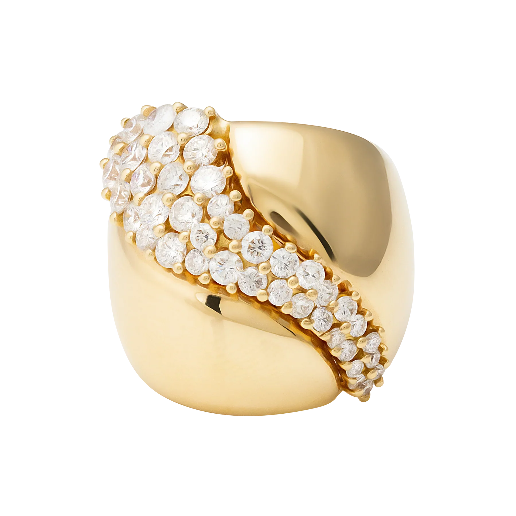 Stefan Hafner 18K Yellow Gold Diamond Lady's Ring - Image 2