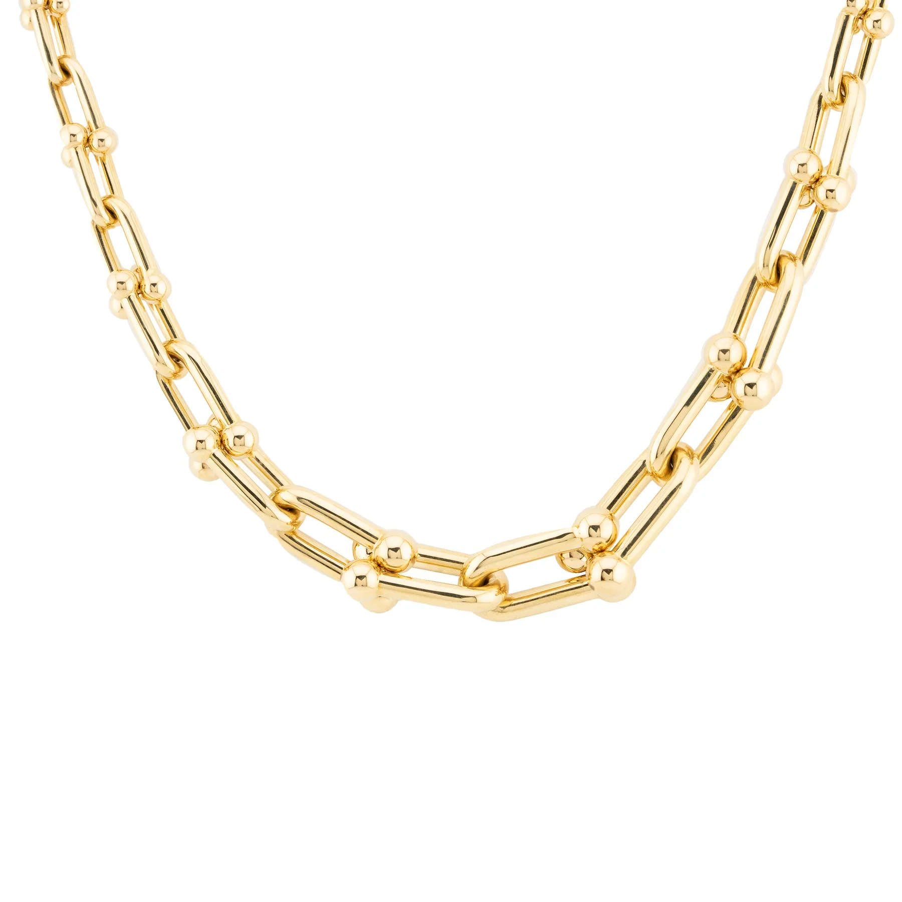 Tiffany & Co. HardWear Graduated Link Yellow Gold Lady's Necklace