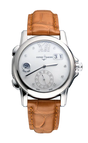 Ulysse Nardin Dual Time Stainless steel & Diaonds Lady's Watch - Image 2
