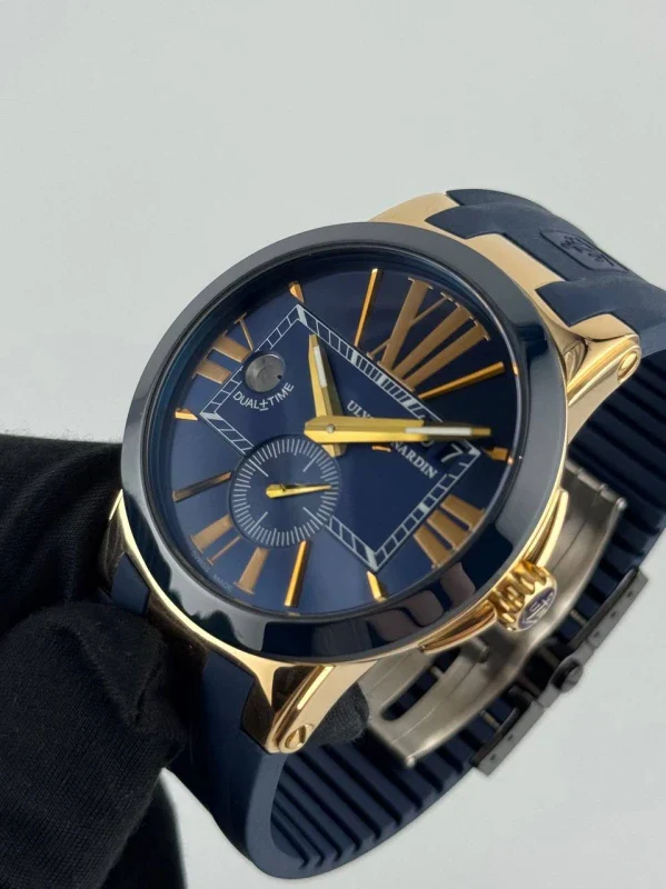 Ulysse Nardin Executive Dual Time 18K Rose Gold Men's Watch - Image 3