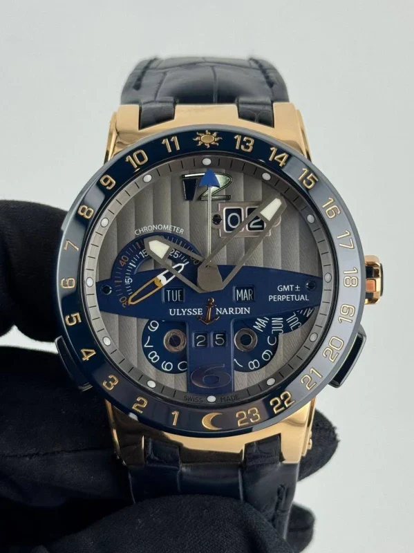 Ulysse Nardin Executive El Toro GMT Perpetual 18K Rose Gold Men's Watch - Image 9