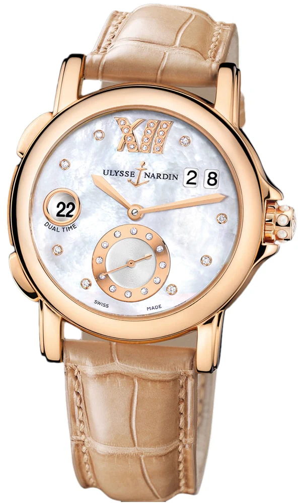 Ulysse Nardin GMT Big Date 18K Rose Gold Ladies Watch - Image 2