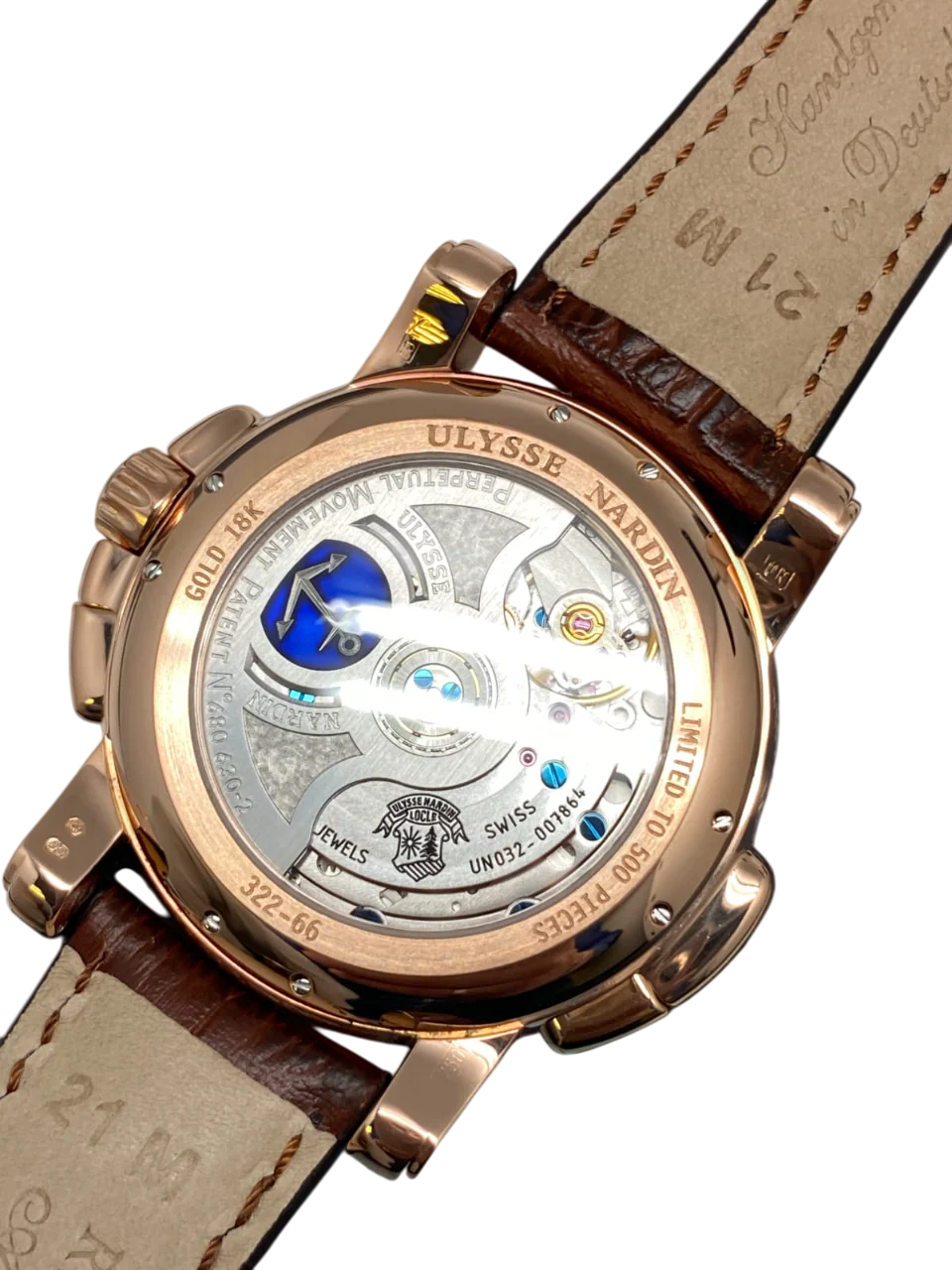 Ulysse Nardin GMT Perpetual Limited Edition 18K Rose Gold Men's Watch - Image 12