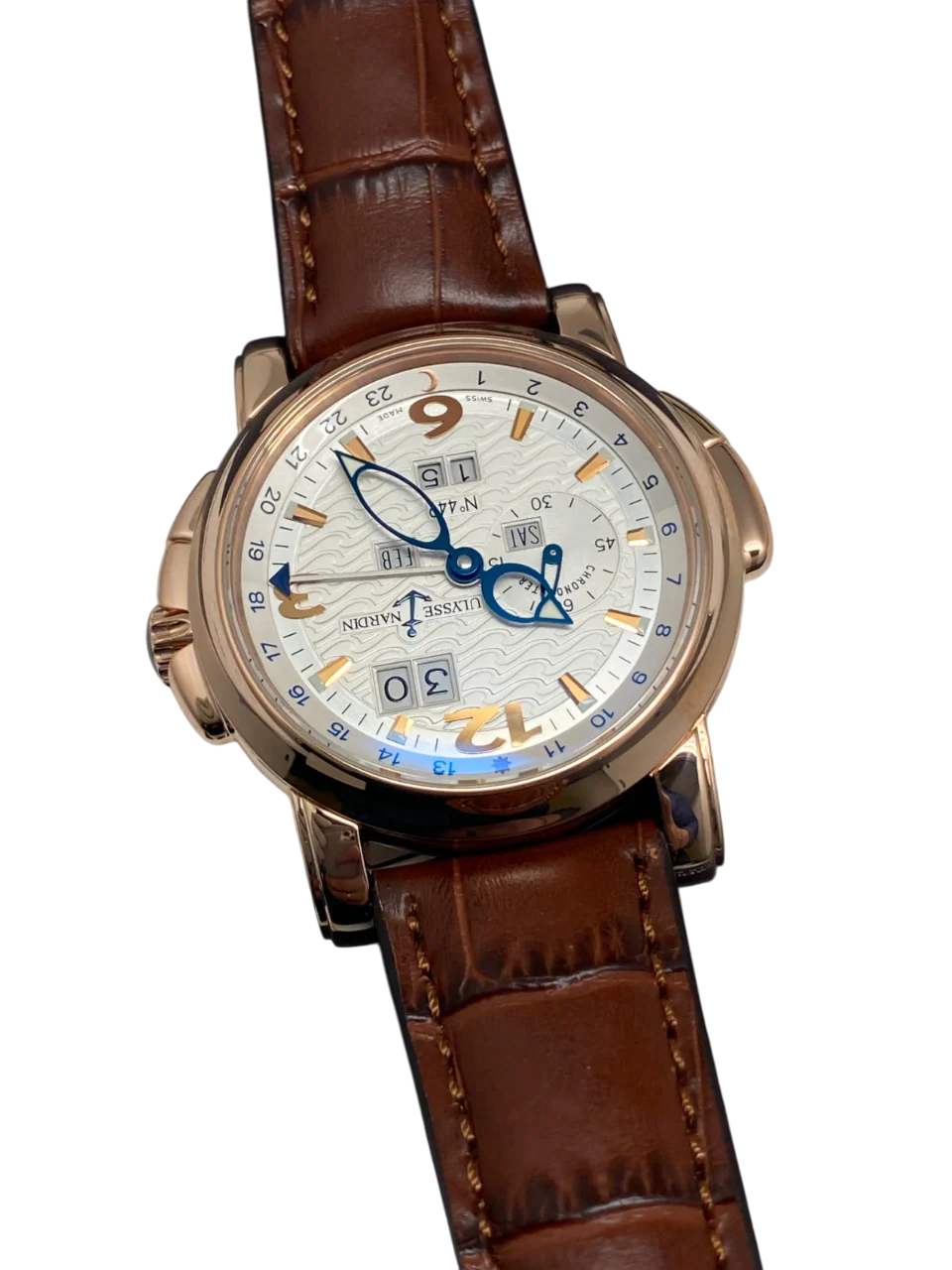 Ulysse Nardin GMT Perpetual Limited Edition 18K Rose Gold Men's Watch - Image 14