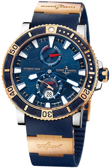 Ulysse Nardin Maxi Marine Diver Hammerhead Shark 18K Rose Gold & Titanium Men's Watch