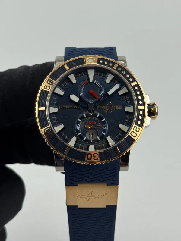 Ulysse Nardin Maxi Marine Diver Hammerhead Shark 18K Rose Gold & Titanium Men's Watch - Image 2