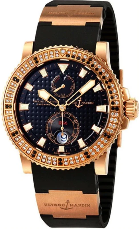 Ulysse Nardin Marine 18K Rose Gold & Diamonds Men's Watch - Image 2
