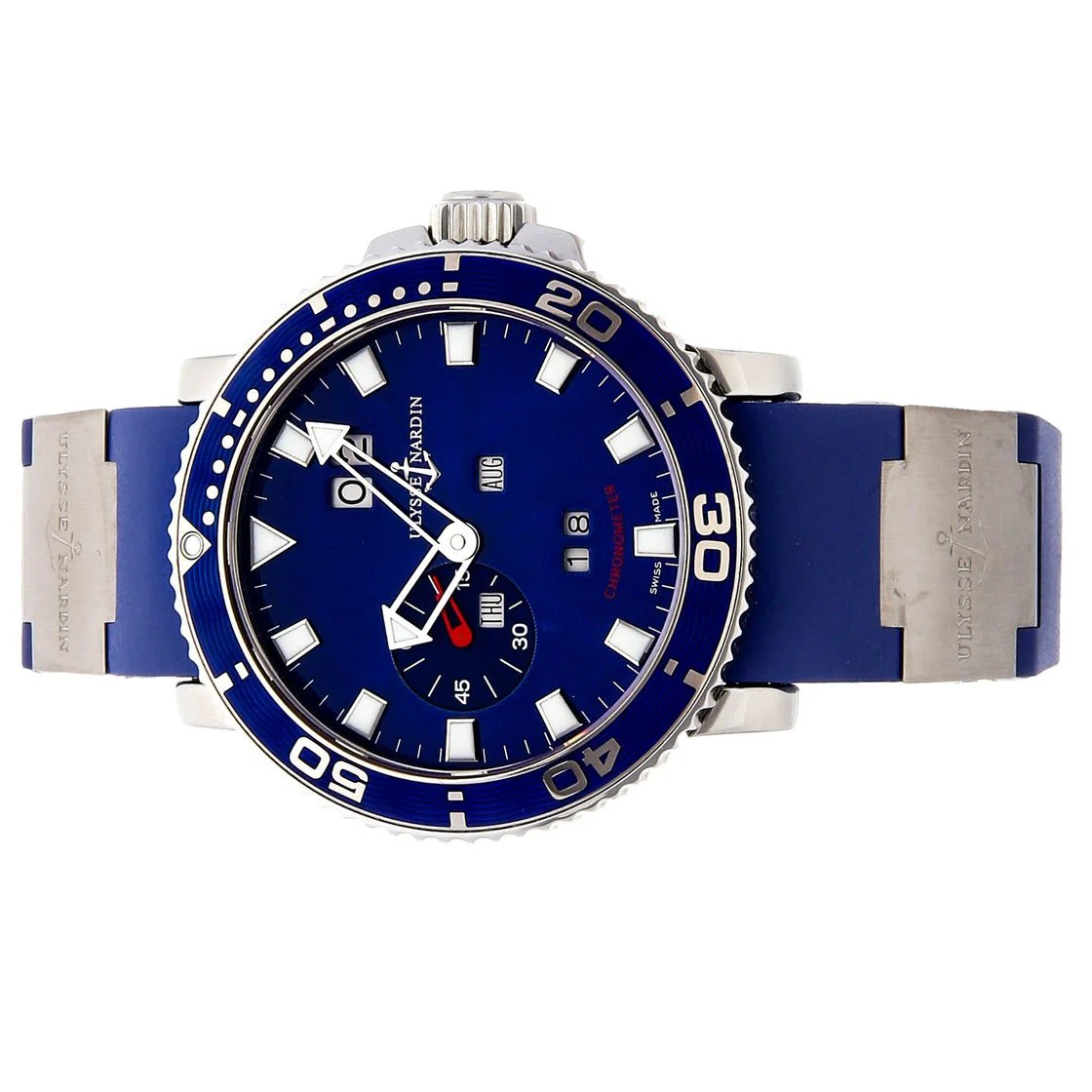 Ulysse Nardin Marine Aqua Perpetual Stainless Steel Mens Watch - Image 4