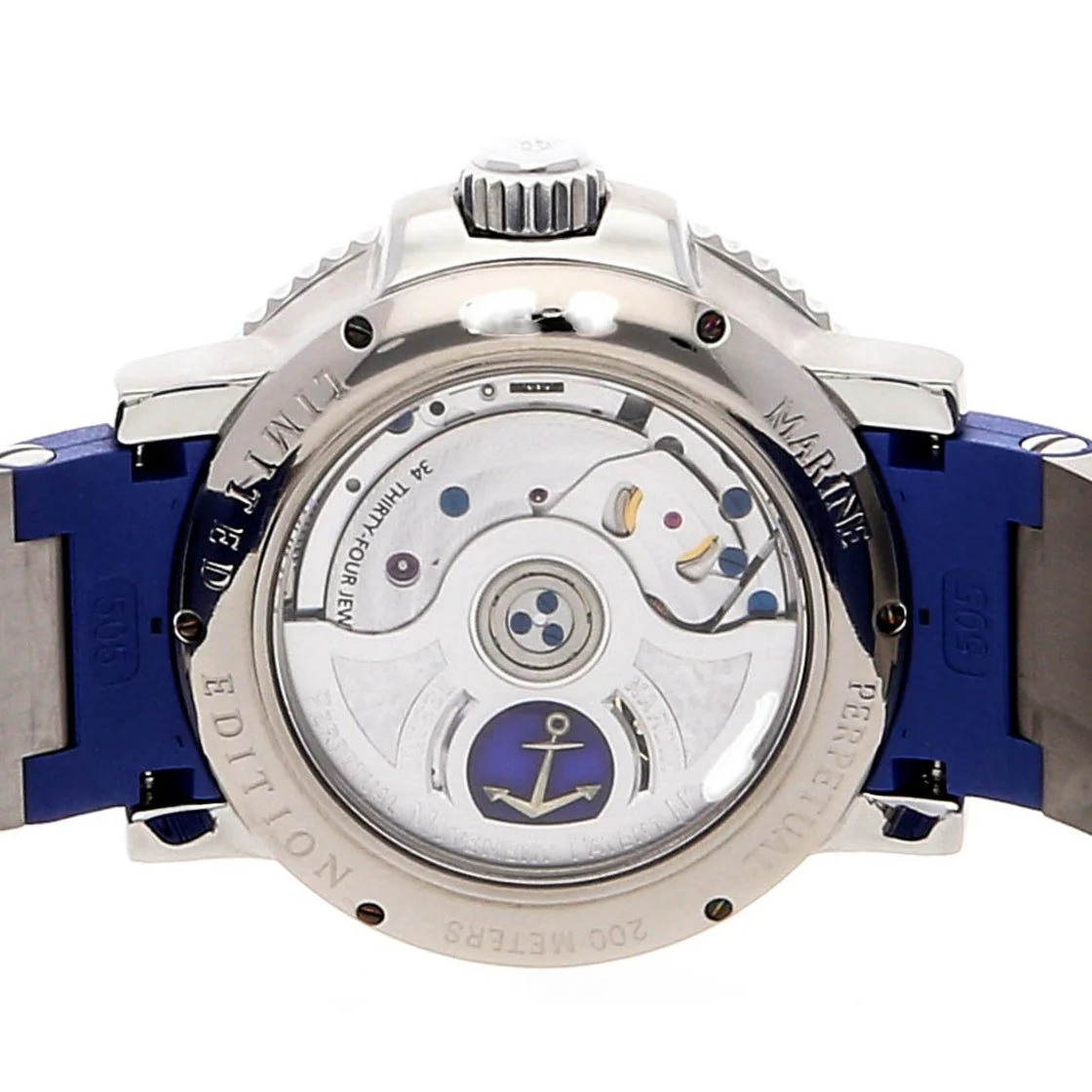 Ulysse Nardin Marine Aqua Perpetual Stainless Steel Mens Watch - Image 6