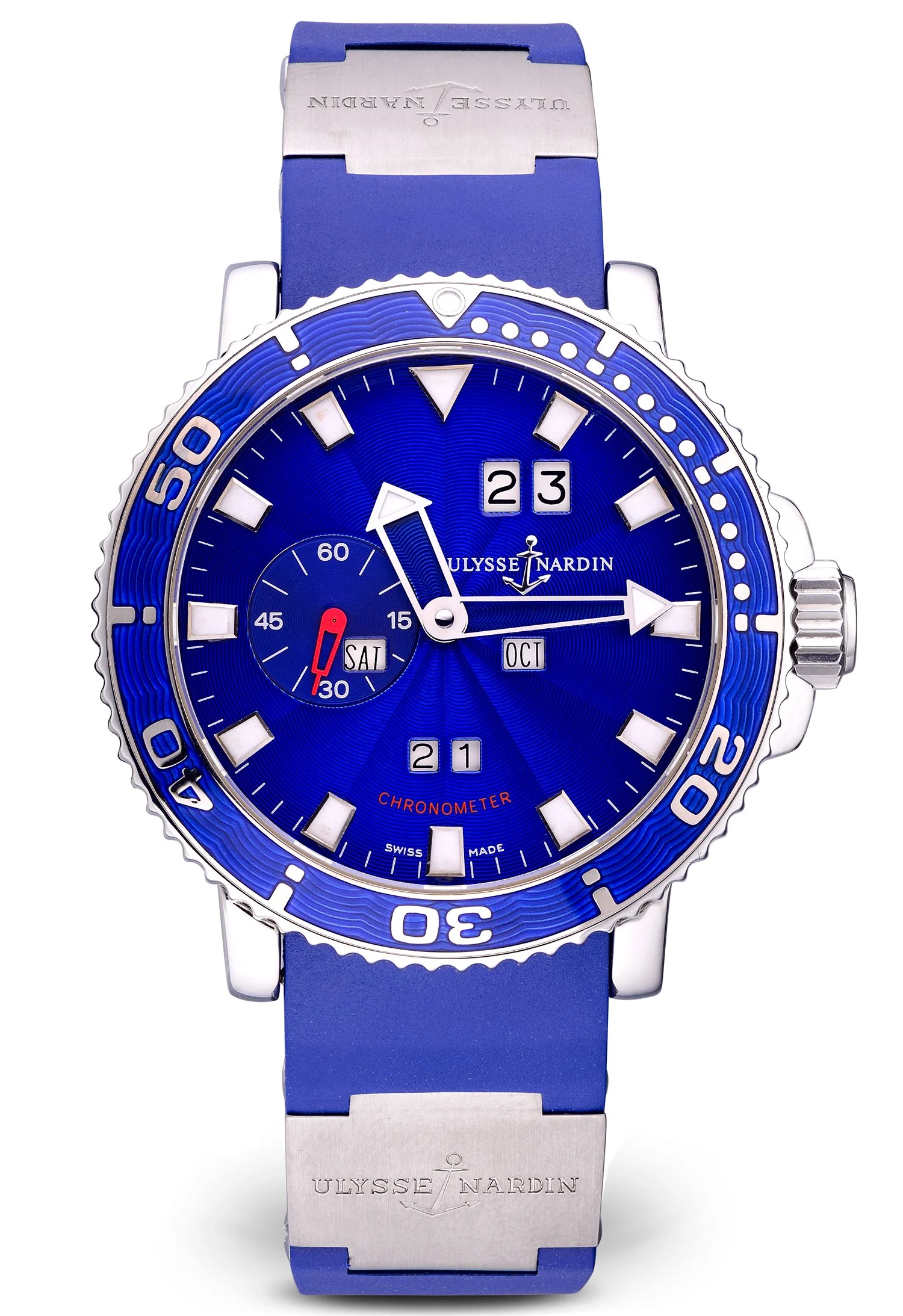 Ulysse Nardin Marine Aqua Perpetual Stainless Steel Mens Watch - Image 7