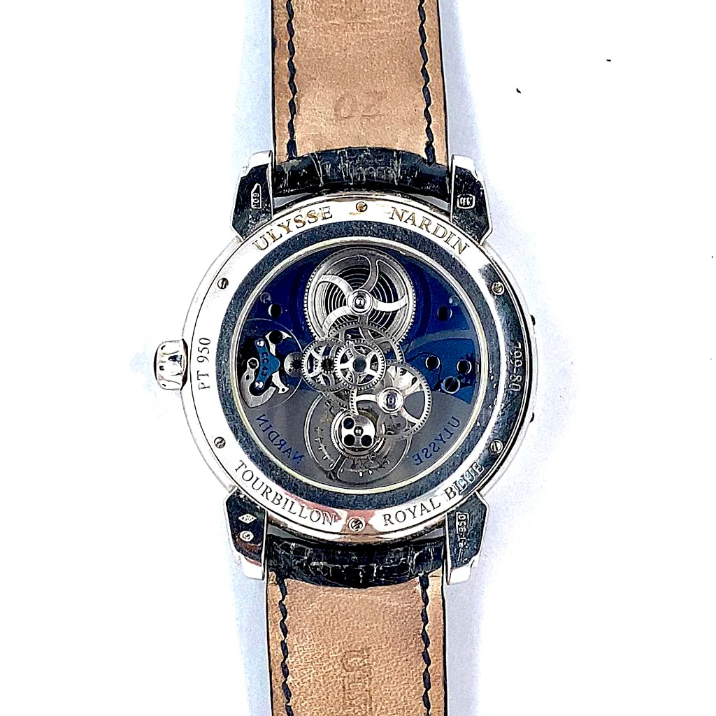Ulysse Nardin Royal Blue Tourbillon Platinum Limited Edition Men's Watch - Image 3