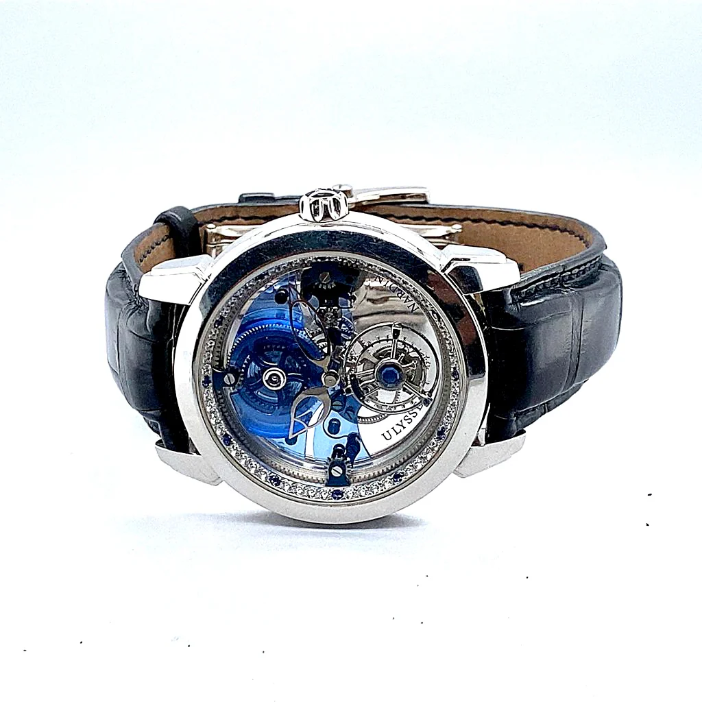 Ulysse Nardin Royal Blue Tourbillon Platinum Limited Edition Men's Watch - Image 4